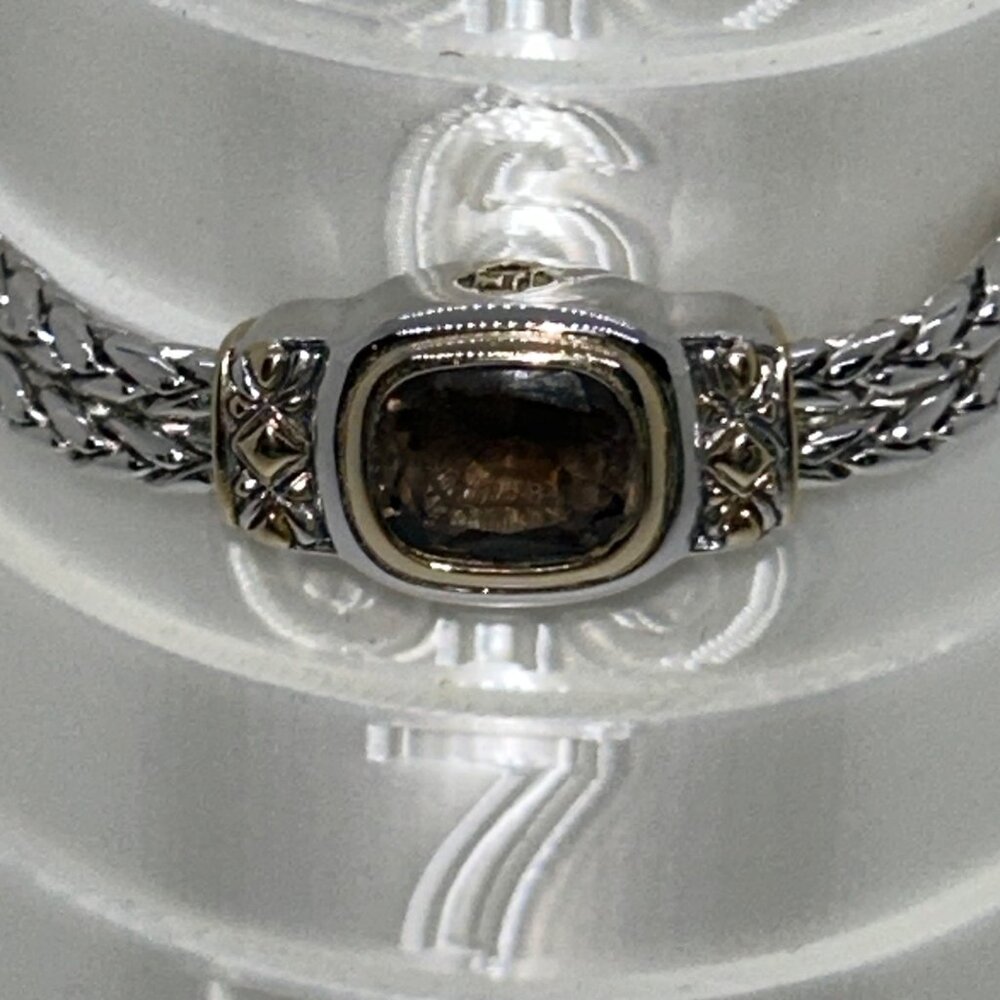 John Medeiros 2-Strand Bracelet Rhodium-Plated Bracelet Champagne Crystal - Picture 6 of 15